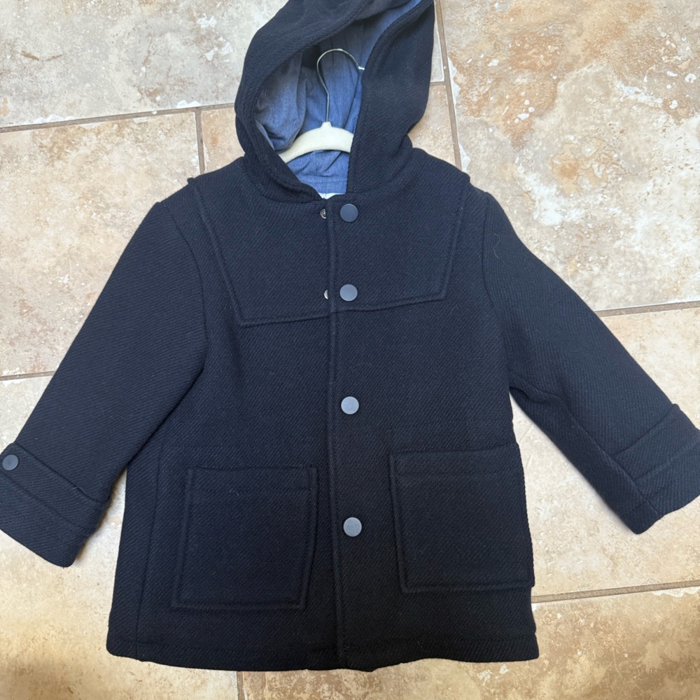 Zara Kids Pea Coat with Hood